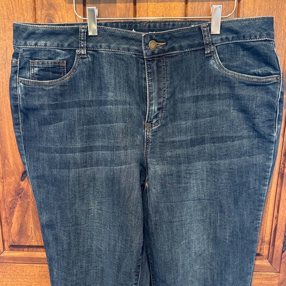 Westport Dark Blue Cropped Jeans - Picture 3 of 6